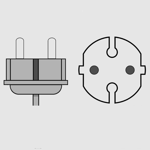 Type F Plug and Socket - 01