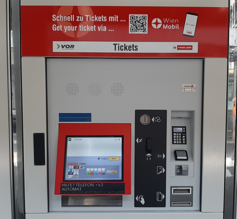 1001 Ticket Machine Wien Bahn