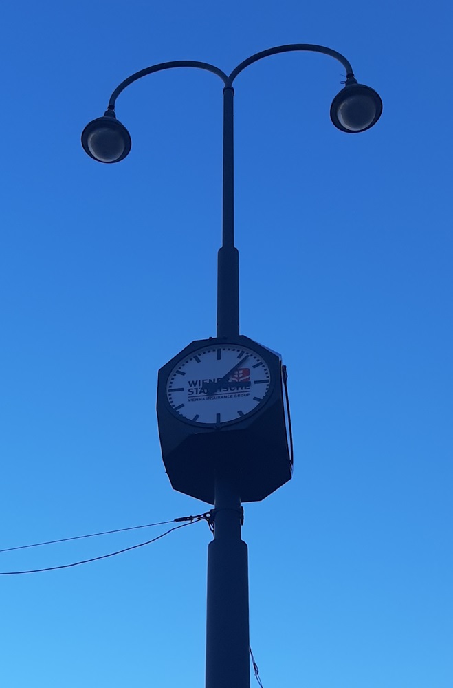 Street Clock Vienna Karlsplatz