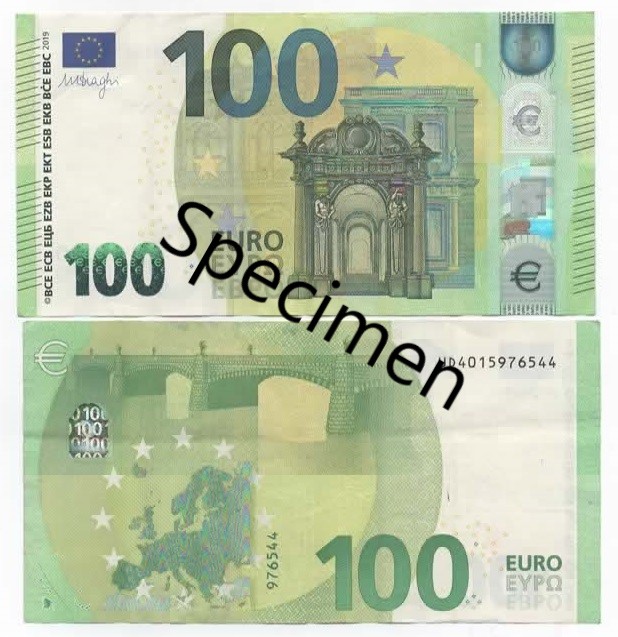 One Hundred Euro Note - Specimen